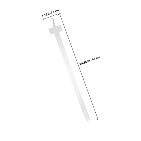 10pcs Hanging Merchandise Strips Display Rack for Retail Snack Organizer with Easy Installation and Space Maximization, Sturdy Pp and Stainless Steel Material for Supermarket in Kuwait