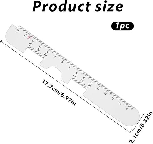 2 Pcs PD Ruler for Eyeglasses, Pupillary Distance Ruler, PD Measurement Tool for Ordering Glasses Online in Kuwait
