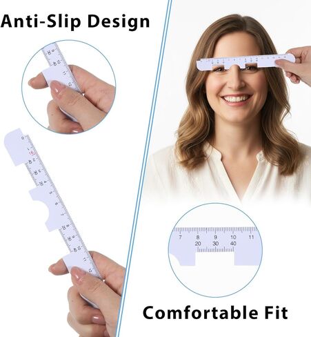 2 Pcs PD Ruler for Eyeglasses, Pupillary Distance Ruler, PD Measurement Tool for Ordering Glasses Online in Kuwait