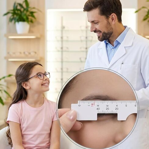 2 Pcs PD Ruler for Eyeglasses, Pupillary Distance Ruler, PD Measurement Tool for Ordering Glasses Online in Kuwait