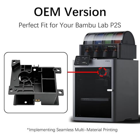 Original Bambu Lab Extruder Unit Front Cover Assembly OEM Replacement Part for P2S 3D Printer – Extruder Front Protective Cover – Dustproof Housing for Extruder Unit for Bambu Lab P2S Accessories in Kuwait