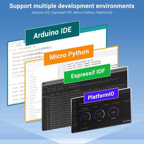 ESP32 Display 800×480, 5 Inch HMI Basic ESP32 RGB TFT LCD Touch Screen with Acrylic Case, 32-Bit LX6 Dual-Core Processor, Up to 240MHz, Compatible with Arduino, LVGL, PlatformIO, MicroPython in Kuwait