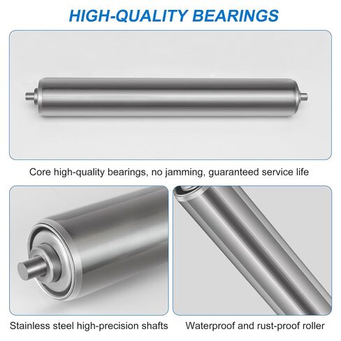 QMI 10" Stainless Steel Rollers for Shall WORKPRO Stands, 4 Pack in Kuwait
