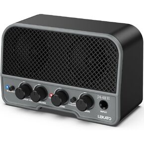 LEKATO Mini Guitar Amp Rechargeable Electric Guitar Amplifer 5W, Clean/Overdrive Channels,Portable Small Amp for Guitarist Practice,Black in Kuwait