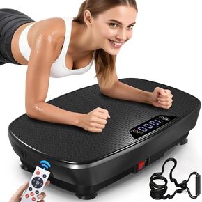 Large Vibration Plate Exercise Machine,Vibration Plate for Lymphatic Drainage Weight Loss,400 Lbs Capacity 120 Speeds,Full Body Shake Platform Machines with LED for Women Men in Saudi Arabia