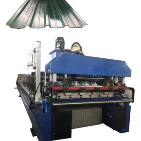 High-Efficiency Roofing Roll Form Machine - Galvanized Color Steel Roofing Iron Step Panel Automatic Roll Forming Machine for Roofing Contractors and Fabricators in Kuwait