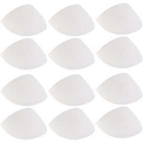 6 Pairs Sponge Shoulder Pads 13mm Thickness White in Kuwait