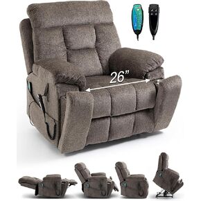 Lazy Boy Recliner Chair, Postoperative Recovery，Retractable 23'' Extra-Long Leg Support Lift Chair Hold up to 400lb，25.5'' Oversized Recliner seat for Big and Tall in Saudi Arabia