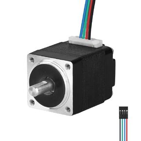 Nema 8 Stepper Motor 2 Phase 1.8‌°‌ 1.2Ncm(1.7oz·in) High Torque Bipolar 25mm 0.3A 21Ω 4-Lead Shaft 10mm φ4mm 20 Mini Stepper Motor Cable 0.5M for 3D Printer DIY Robot CNC Machine in Kuwait