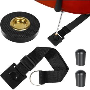 PINKDEER 4-Piece Cello Endpin Anchor Set: Cello Rock Stop with Reinforced Brass Cup & Anti-Slip Rubber Base, Cello Endpin Stopper with Adjustable Strap, 2 Cello Endpin Rubber Tip Floor Protectors in Kuwait