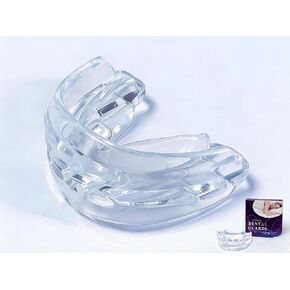 Mouth Guard for Sleep & Sports,No-Boil,3-in-1 | No-Boil 3-in-1 guard for night grinding & sports. Soft silicone,6 air vents, includes case. in Kuwait