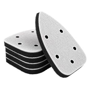 5 Pack Mouse Detail Sanding Interface Pads, Hook and Loop Mouse Shaped Sanding Cushion Buffer Backing Pad, 5-Hole Soft Density EVA Foam Interface Pad for Detail Sander Woodworking in Kuwait