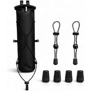 Trekking Pole Quiver for Trail Running, Waterproof Carry Bag for Folding Trekking Poles & Z-Poles, Pole Holder for Hydration Vest & Lightweight Backpack, with 2 Bungee Cords & 4 Rubber Tips in Saudi Arabia
