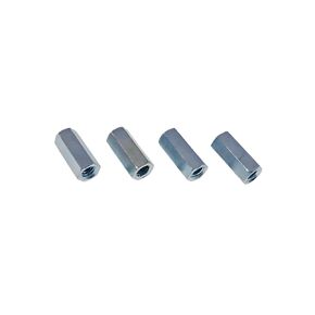 4 Pack 1/4-20 X 7/8" Long Hex Coupling Nut with Zinc Plate NCUP004C000STLZN in Kuwait