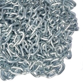 26FT Heavy Duty Welded Steel Chain, 3/16 Inch Metal Chain for Garage Door Hoist, Hanging, Towing, Swing, Clothesline, Anti-Theft & Outdoor Use, 300 LBS Load in Kuwait