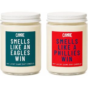 Smells Like a Philadelphia Win Bundle – Phillies & Eagles Inspired Soy Wax Candles, Game Day Gift Set for Philadelphia Fans in Kuwait