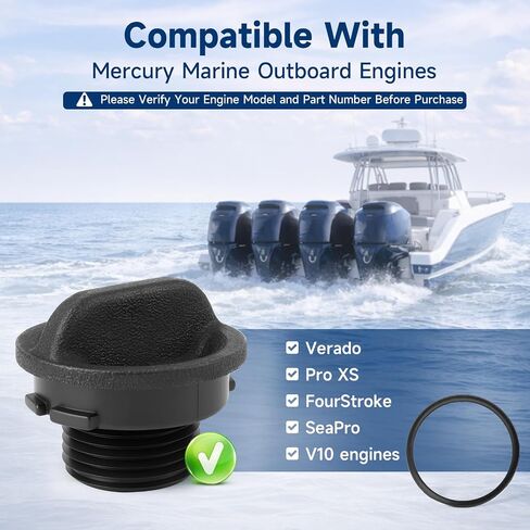 Plug Flush Port Outboard Flush Plug Compatible with Mercury Marine Verado Pro XS FourStroke SeaPro 75HP-500HP & V10 Replace#: 22-888958001 888958001 8M0215105 Include O-Ring Gasket in Kuwait