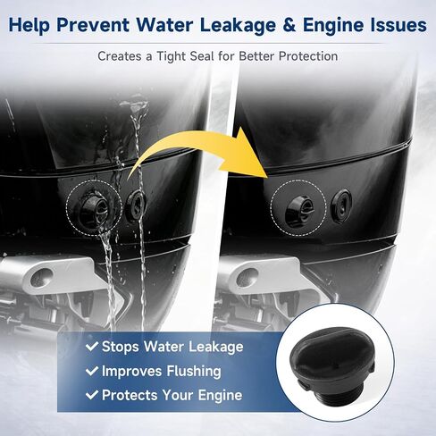 Plug Flush Port Outboard Flush Plug Compatible with Mercury Marine Verado Pro XS FourStroke SeaPro 75HP-500HP & V10 Replace#: 22-888958001 888958001 8M0215105 Include O-Ring Gasket in Kuwait