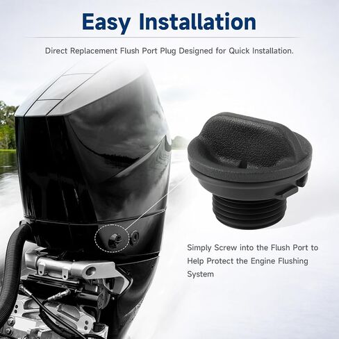 Plug Flush Port Outboard Flush Plug Compatible with Mercury Marine Verado Pro XS FourStroke SeaPro 75HP-500HP & V10 Replace#: 22-888958001 888958001 8M0215105 Include O-Ring Gasket in Kuwait