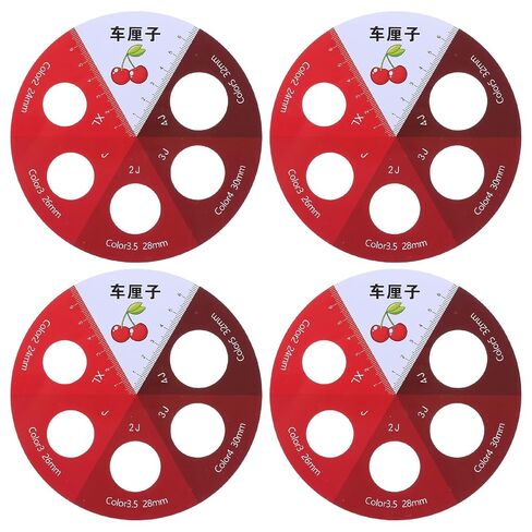 Operitacx 4pcs Cherry Diameter Measure Tool - Berry Size Grading Checker - Manual Sorting Dimension Gauge for Cherry Blueberry Fresh Produce Professional Farmers Market 0.94-1.25 Inch in Kuwait