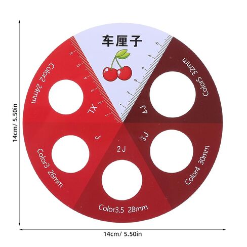 Operitacx 4pcs Cherry Diameter Measure Tool - Berry Size Grading Checker - Manual Sorting Dimension Gauge for Cherry Blueberry Fresh Produce Professional Farmers Market 0.94-1.25 Inch in Kuwait