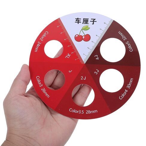 Operitacx 4pcs Cherry Diameter Measure Tool - Berry Size Grading Checker - Manual Sorting Dimension Gauge for Cherry Blueberry Fresh Produce Professional Farmers Market 0.94-1.25 Inch in Kuwait