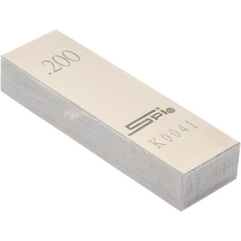 SPI Rectangle Steel Gage Block, 0.2 Inch, Grade AS-1, NIST Certified in Kuwait