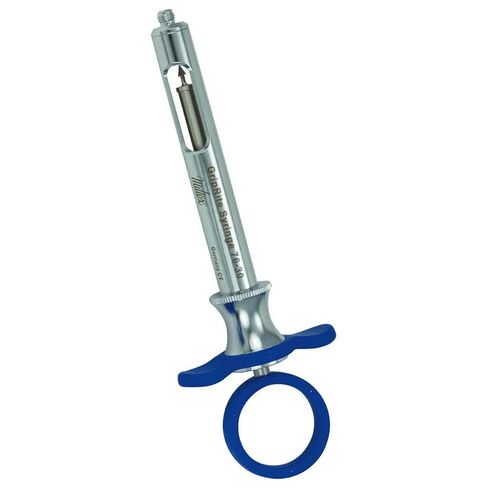 Miltex Instrument 76-30 GripRight Aspirating Anesthetic Syringe CW Type Petite 1.8cc Blue in Kuwait