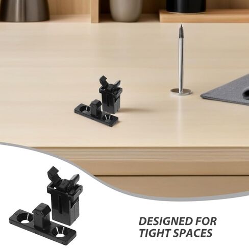 ULTECHNOVO 50 Set Push Latch Lock for Glasses Case and Toothpick Holder, Impact-Resistant Plastic and Iron Spring Latch Buckle, Self-Locking Clamp for Home Areas and Portable Applications in Kuwait