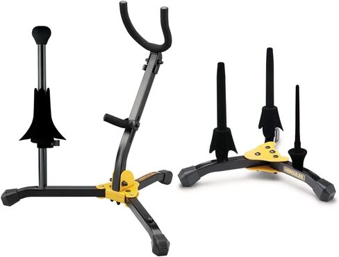 Hercules DS533BB Alto/Tenor and Soprano Saxophone Stand with Bag & DS543BB Flute Clarinet And Piccolo Stand in Kuwait