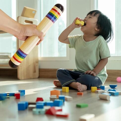Rainsticks, Rainmakers, Musical Sensory and Auditory Development, Wooden Rain Rattle, Tube Rattle, Percussion for Children, 35cm in Kuwait