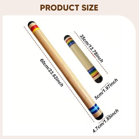 Rainsticks, Rainmakers, Musical Sensory and Auditory Development, Wooden Rain Rattle, Tube Rattle, Percussion for Children, 35cm in Kuwait