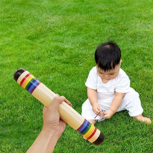 Rainsticks, Rainmakers, Musical Sensory and Auditory Development, Wooden Rain Rattle, Tube Rattle, Percussion for Children, 35cm in Kuwait