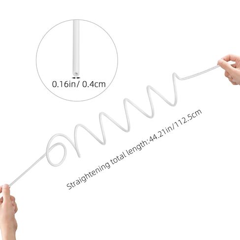 Water Flosser Replacement Hose Compatible with Waterpik Wp-100 Wp-660 Oral Irrigator Tube Easy Install Dental Flosser Accessories for Precise Tooth Cleaning in Kuwait