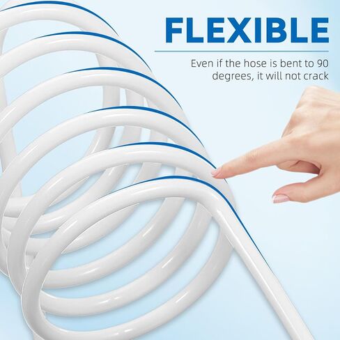 Water Flosser Replacement Hose Compatible with Waterpik Wp-100 Wp-660 Oral Irrigator Tube Easy Install Dental Flosser Accessories for Precise Tooth Cleaning in Kuwait