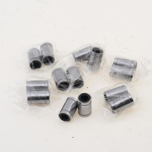 14Pcs LM8UU Linear Ball Bearings, 8mm Bore Dia, 15mm OD, 24mm Length with Double Side Rubber Seal Fit for CNC and 3D Printer Applications in Kuwait