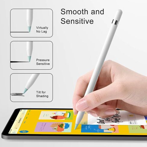نصائح استبدال ميليا لنصائح Apple Pencil 2nd و 1st Generation ، إكسسوارات Ipency Nibs لـ iPad Pro Pencil 2/1 Gen (4Tips White) in Kuwait