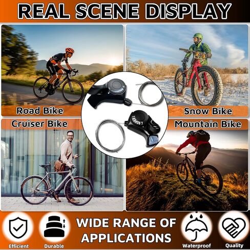 7 Speed Shifter，3X7 Thumb Gear Shifters One Pair TX-30 Lever and Set，Shift Lever Transmission Bike Gear Shifter Bike Parts Accessories for Road City Mountain Bike in Kuwait