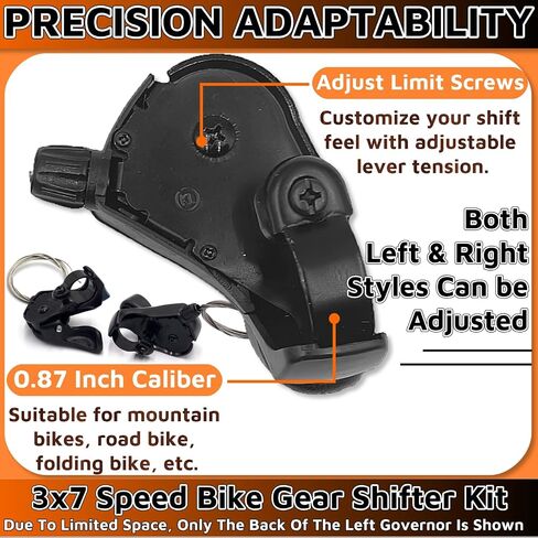 7 Speed Shifter，3X7 Thumb Gear Shifters One Pair TX-30 Lever and Set，Shift Lever Transmission Bike Gear Shifter Bike Parts Accessories for Road City Mountain Bike in Kuwait