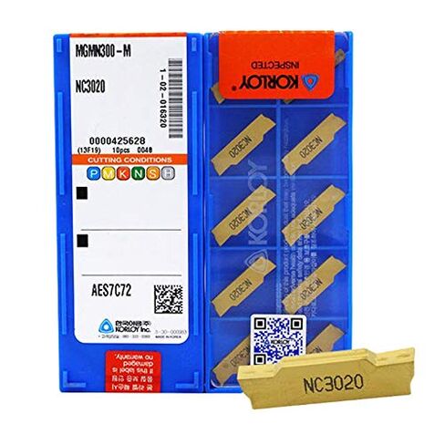 KORLOY MGMN300-M NC3020 كربيد إدراج أداة التصنيع باستخدام الحاسب الآلي 10 قطعة/صندوق in Kuwait