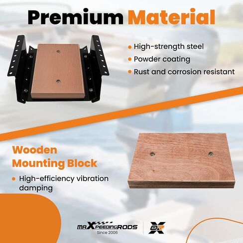 maXpeedingrods Jack Plates for Outboard Motor, Adjustable Boat Jack Plate, Up to 35 HP Including Yamaha Mercury Honda in Kuwait