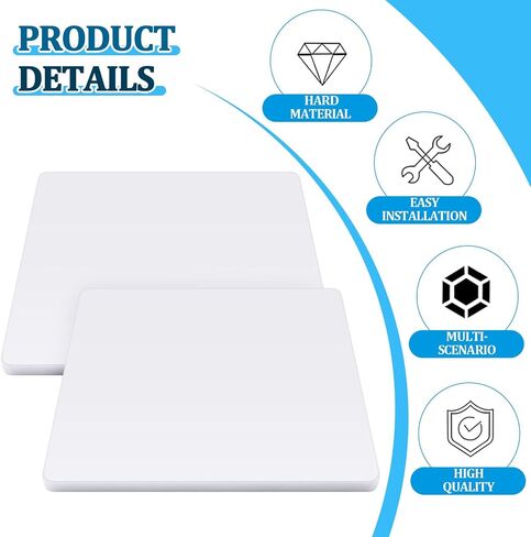 Bememo 2 Pcs Outboard Transom Reinforcement Backing Plate, 0.6" Thick, 15.3"×13.7"×13" PP Plastic Stern Mounting Plate Fit for Most Outboard in Kuwait