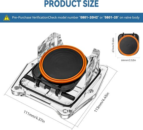 0801‑20H‑RK CR2 Series Pool Check Valve Replacement Kit Fit Magic Plastics Corrosion Resistant Valve Repair Kit- Gasket, Spring, O-Ring & Lid, Professional Magic Kit for Pool & Spa in Kuwait