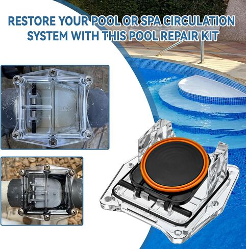 0801‑20H‑RK CR2 Series Pool Check Valve Replacement Kit Fit Magic Plastics Corrosion Resistant Valve Repair Kit- Gasket, Spring, O-Ring & Lid, Professional Magic Kit for Pool & Spa in Kuwait