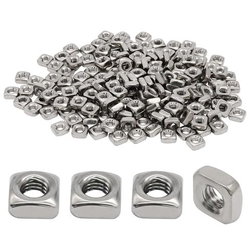 200 Pcs M5-0.8 Square Nuts, 304 Stainless Steel Metric Fasteners for 3D Prints Home Repairs and Professional Engineering in Kuwait
