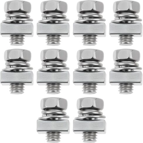 20 قطعة جزازة العشب بطارية تثبيت مربع الجوز المسمار مجموعة M5x10mm متوافق مع ARIENS متوافق مع MTD in Kuwait