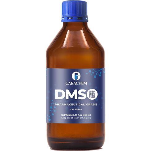 GARACHEM درجة صيدلانية 99.9% DMSO نقي في زجاجة زجاجية، سائل نقي ثنائي ميثيل سلفوكسيد 8 أونصة، غير مخفف، رائحة منخفضة in Kuwait