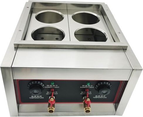 220V 4000W 4 Holes Noodles Cooker Machine Table Top 4 Baskets Commercial Electric Noodles Cooker Pasta Cooking Tool NO Plug in Kuwait