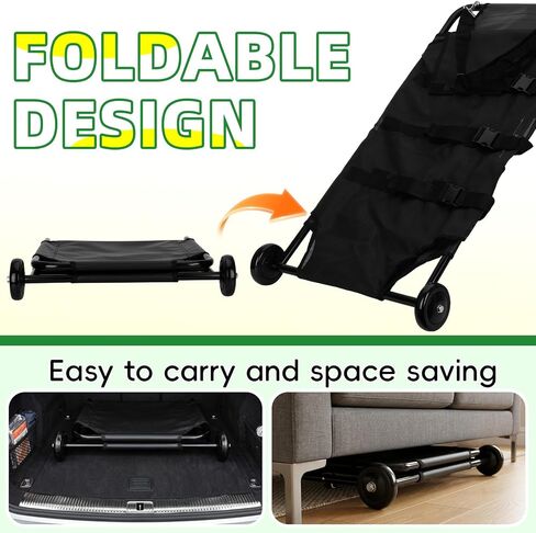 260 lbs Portable Foldable Pet Dog Stretcher, 46×22 in Animal Transport Trolley Designed for Enhanced Pet Comfort and Dignity in Kuwait