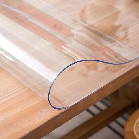 Round Clear Table Protector, 42 Inch, 1.5mm Thick, Scratch Resistant, Modern Style, Perfect for Dining Room, Coffee Table in Kuwait